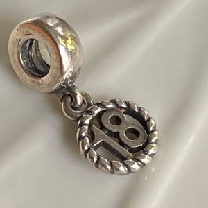 Authentic Retired Pandora ALE 925 18 Charm Birthday Anniversary Gift Moments